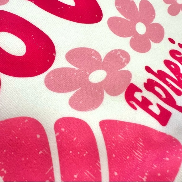 God’s Love Pillow Cover, 18”x18,” Red, Pink, White - Picture 8 of 8